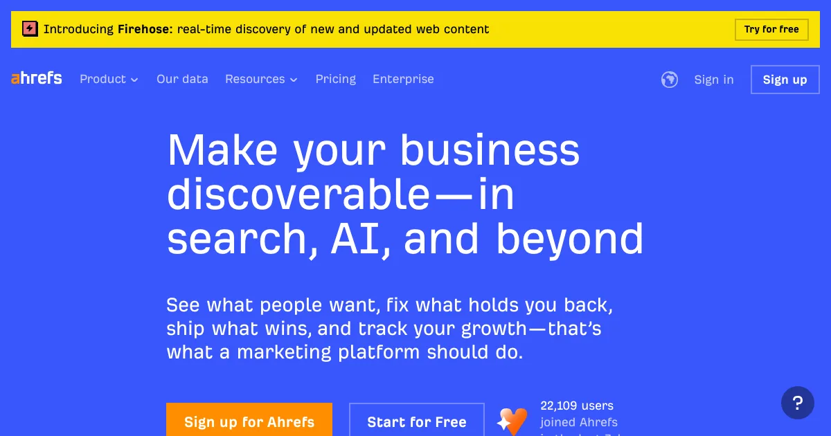 Ahrefs — capa