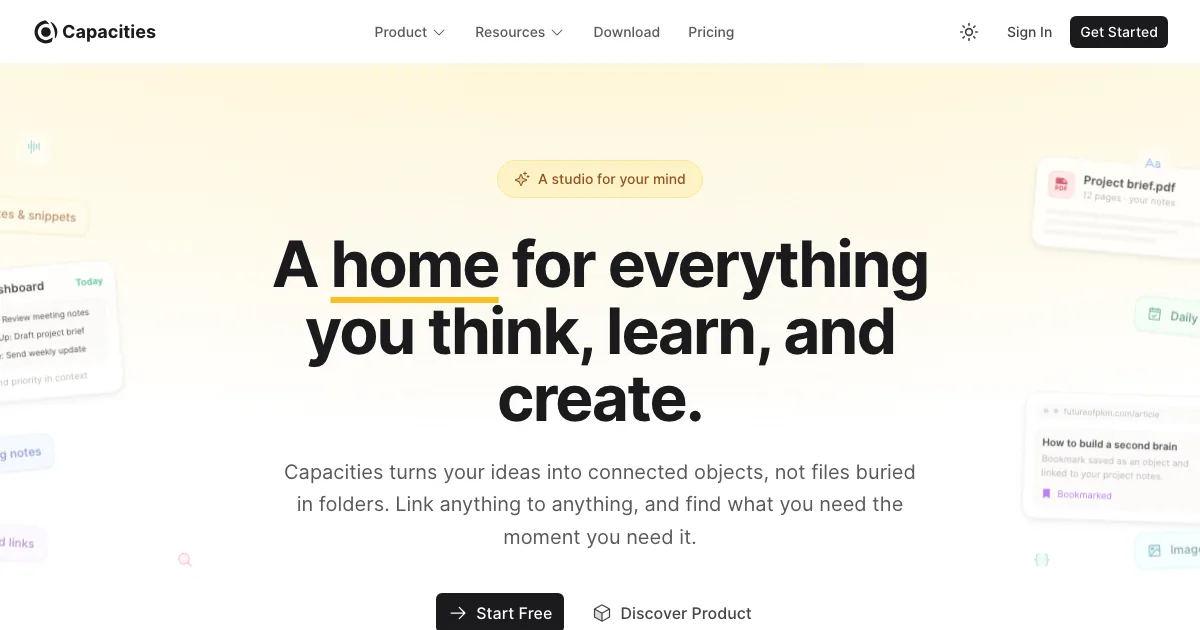 Capacities — capa