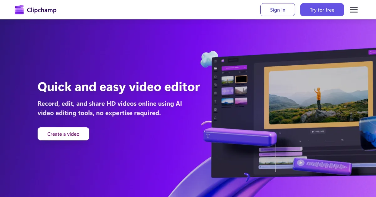 Clipchamp — capa