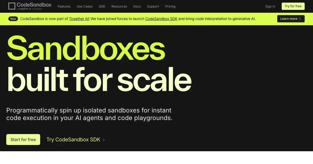 CodeSandbox — capa