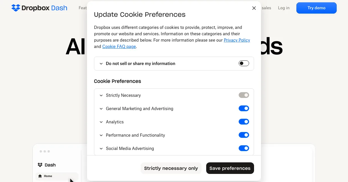 Dropbox Dash — capa