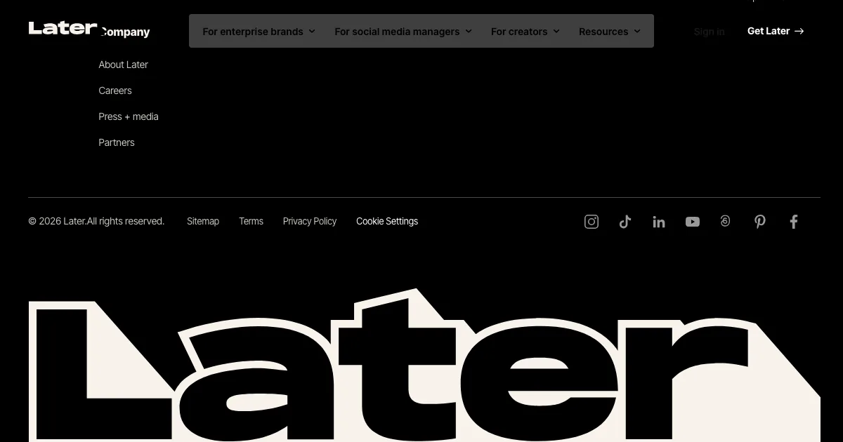 Later — capa