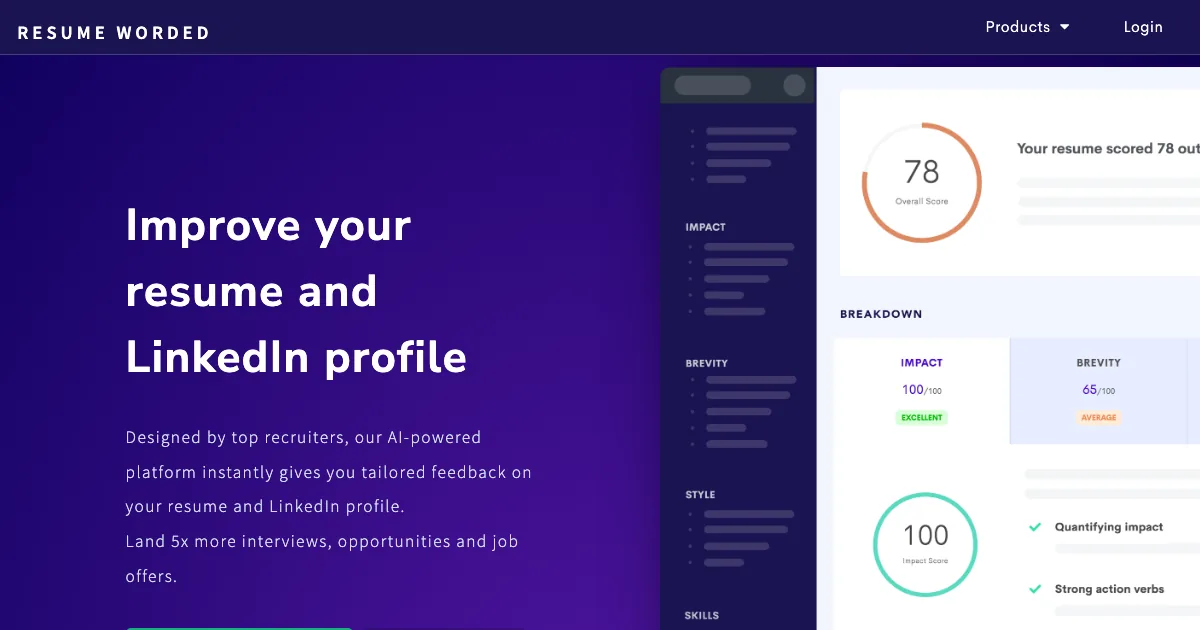 Resume Worded — capa