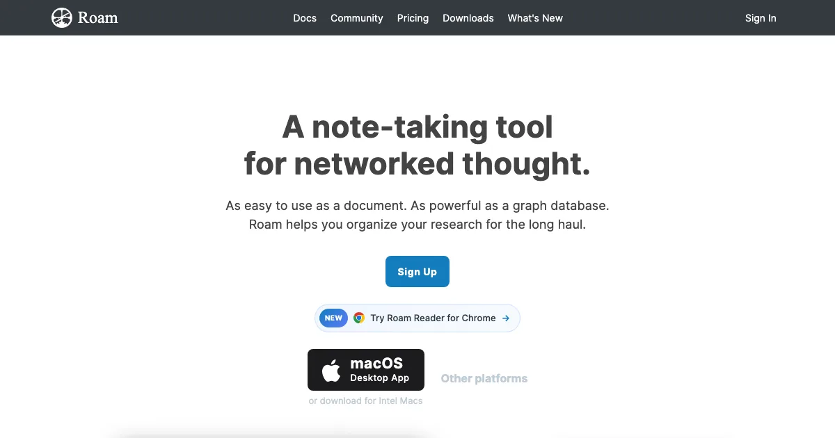 Roam Research — capa