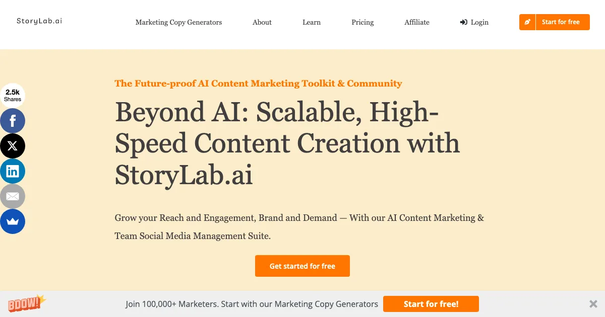 StoryLab.ai — capa