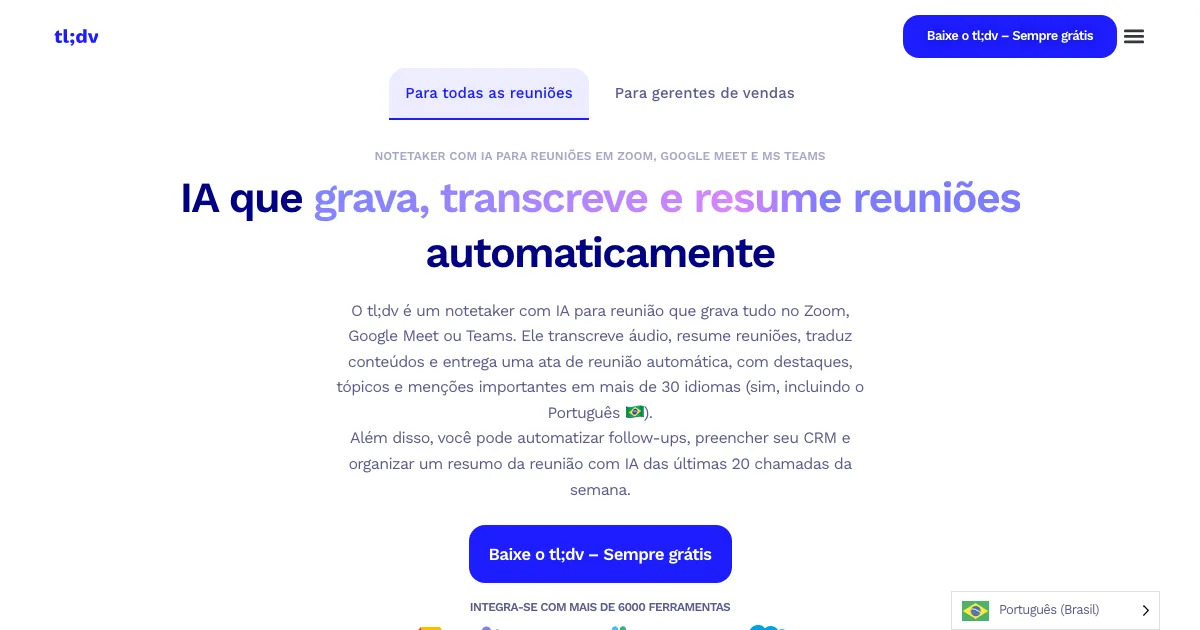 tl;dv — capa