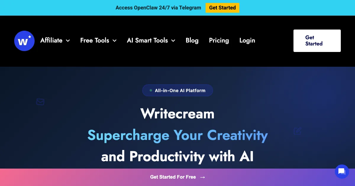 Writecream — capa