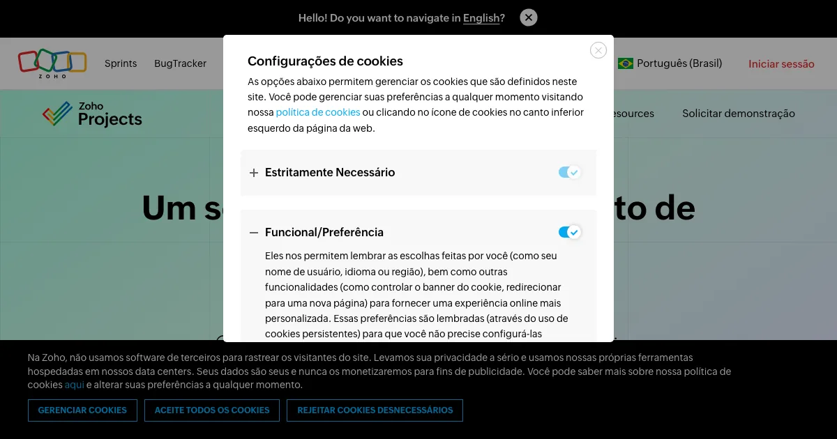 Zoho Projects — capa